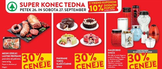Spar in Interspar vikend akcija