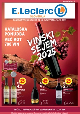 E Leclerc katalog Vinski sejem 2025