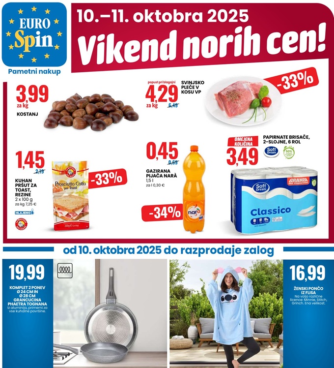 Eurospin vikend norih cen