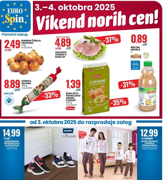 Eurospin vikend norih cen do 4.10.