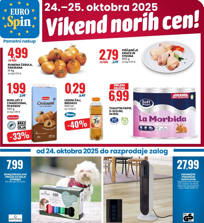 Eurospin vikend norih cen do 25.10.
