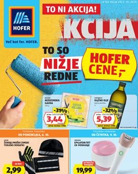 Hofer katalog od 2.10.