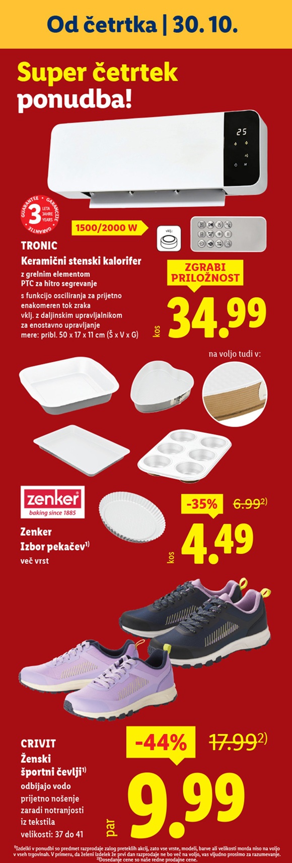 Lidl akcija četrtek neživila