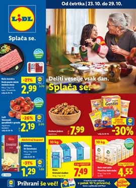 Lidl katalog živila do 29.10.