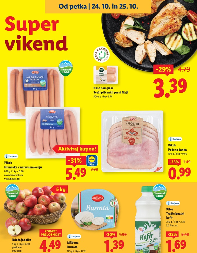 Lidl vikend akcija do 25.10.