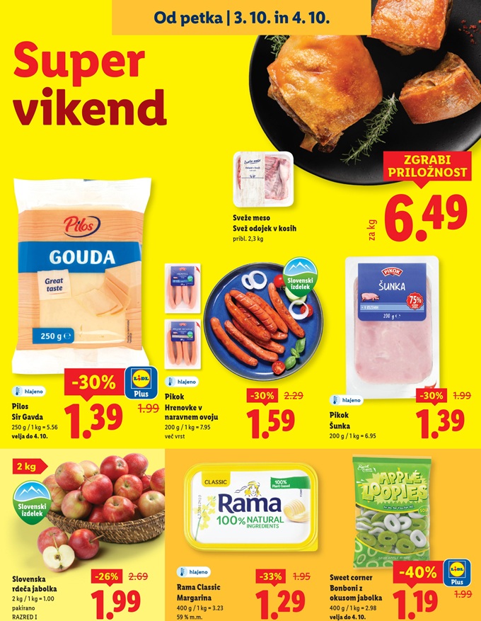 Lidl vikend akcija do 4.10.