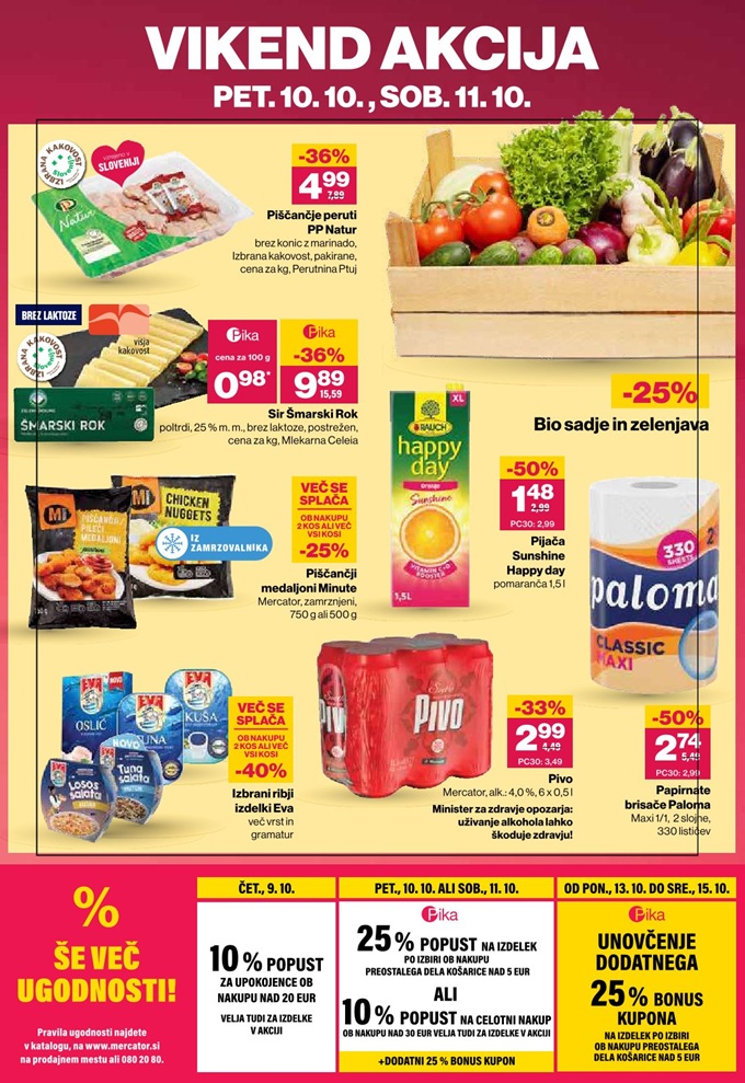 Mercator vikend akcija