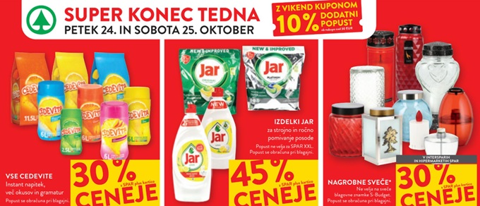 Spar in Interspar vikend akcija do 25.10.