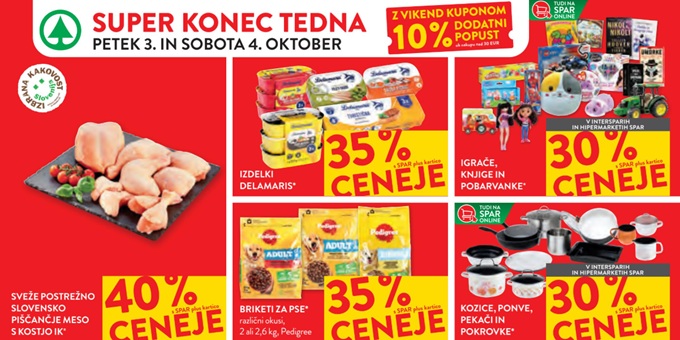 Spar in Interspar vikend akcija 