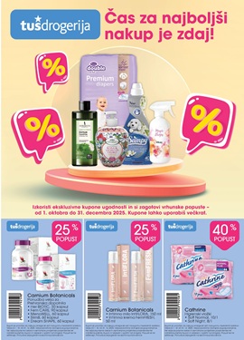 Tuš katalog drogerija kupončeki do 31.12.