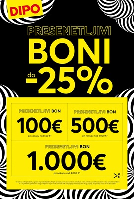 Dipo katalog Presenetljivi boni do -25%