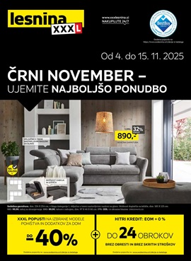 Lesnina katalog Črni november – ujemite najboljšo ponudbo