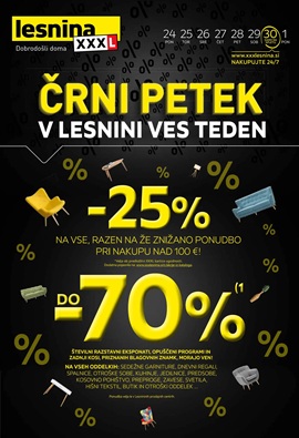 Lesnina katalog Črni petek 2025