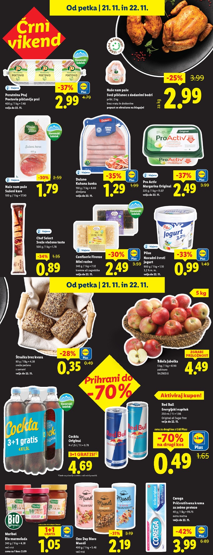 Lidl črni vikend do 22.11.