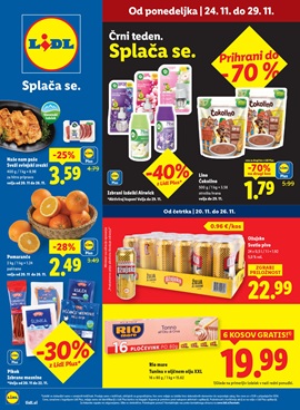 Lidl katalog živila do 29.11.