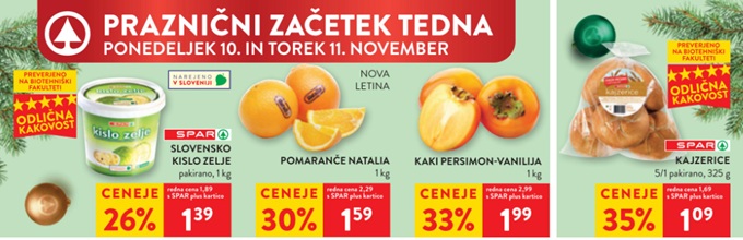 Spar in Interspar akcija za začetek tedna