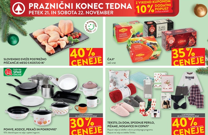 Spar in Interspar vikend akcija do 22.11.