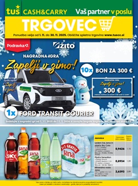 Tuš katalog Trgovec november 2025.