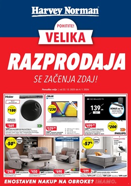Harvey Norman katalog Velika razprodaja se začenja zdaj!