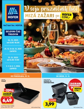 Hofer katalog od 23.12.
