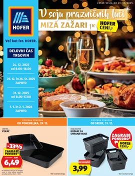 Hofer katalog od 23.12.