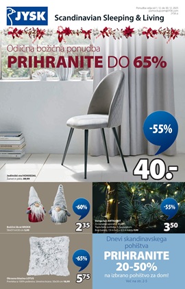 JYSK katalog Božična ponudba do 30.12.