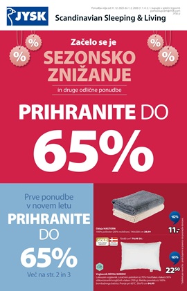 JYSK katalog Sezonsko znižanje do 1.2.