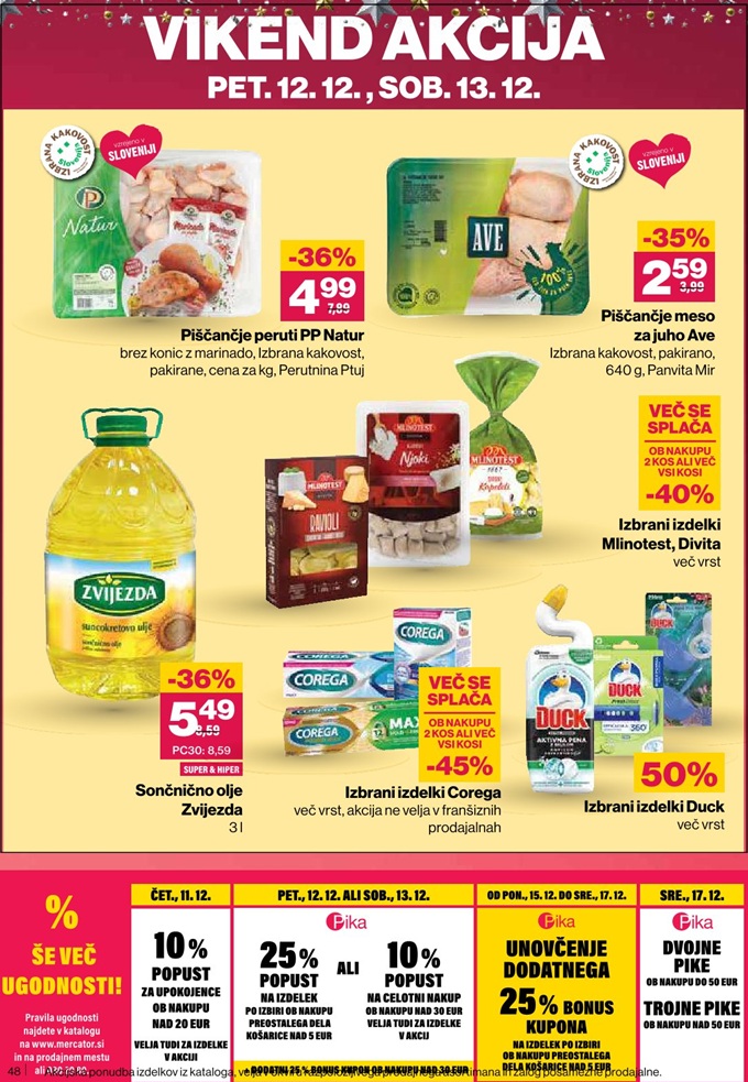 Mercator vikend akcija