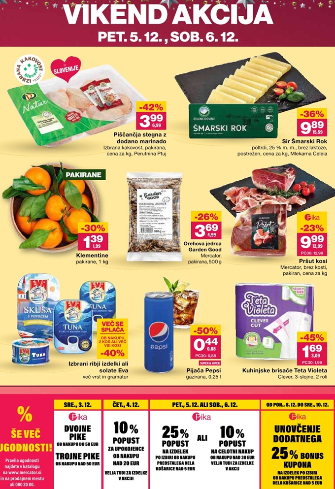 Mercator vikend akcija