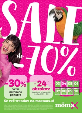 Momax katalog Zimsko znižanje do -70% na izbrano pohištvo