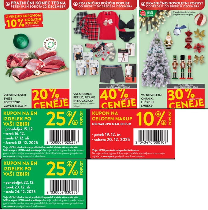 Spar in Interspar vikend akcija do 20.12.