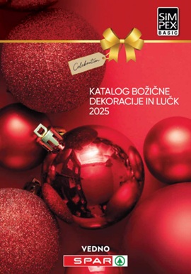 Spar katalog Božične dekoracije in lučk