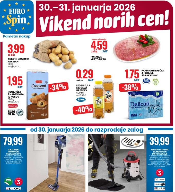Eurospin vikend norih cen do 31.1.