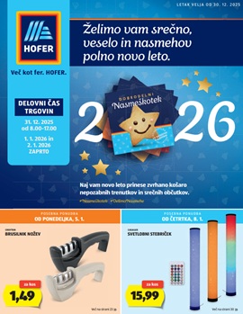 Hofer katalog od 30.12.