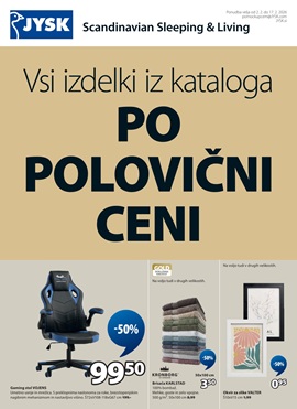 JYSK katalog Vsi izdelki po polovični ceni do 17.2.