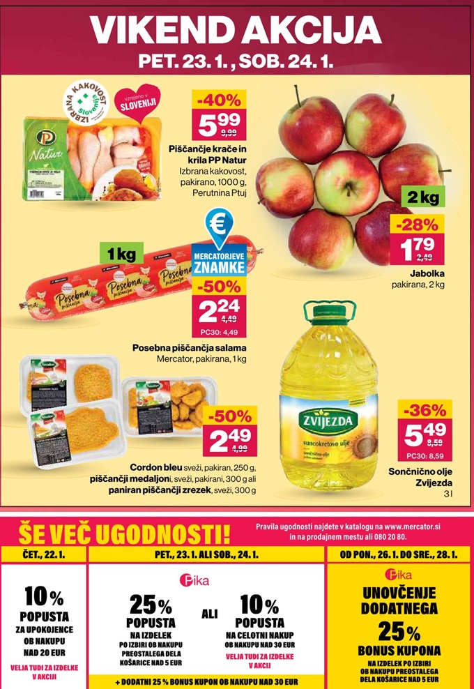 Mercator vikend akcija do 24.1.