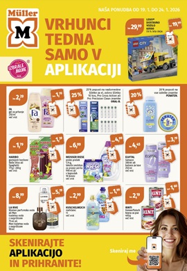 Muller katalog Vrhunci tedna samo v aplikaciji