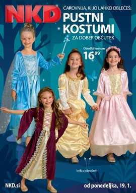 NKD katalog Pustni kostumi