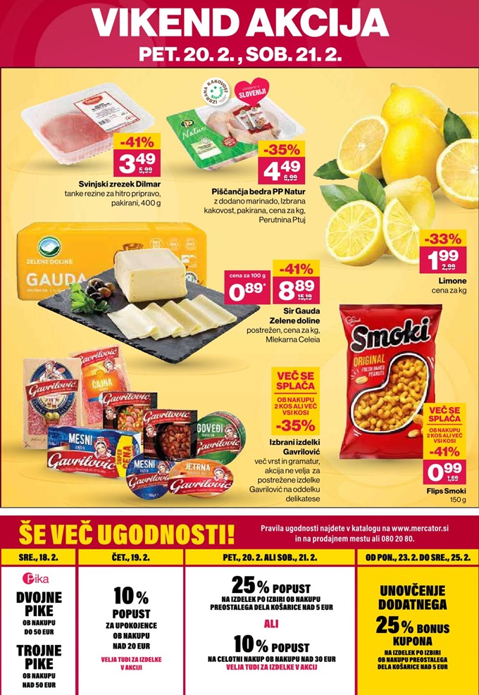 Mercator vikend akcija do 21.2.