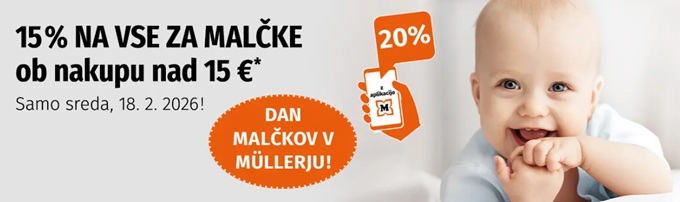 Muller akcija na vse za malčke februar 2026