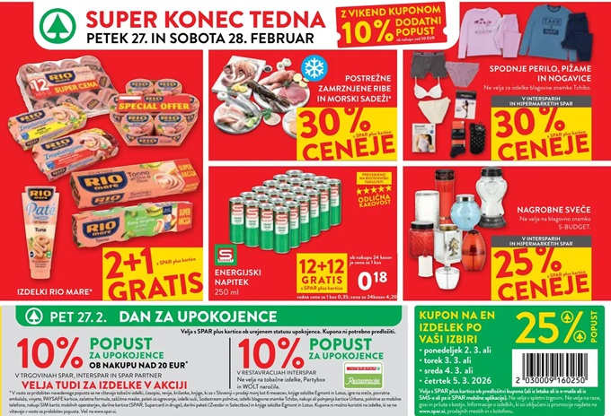 Spar in Interspar vikend akcija