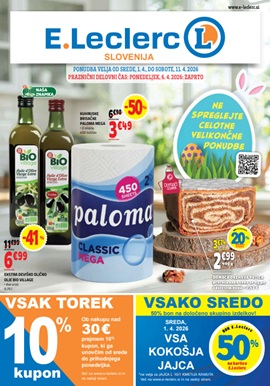 E Leclerc katalog živila do 11.4.