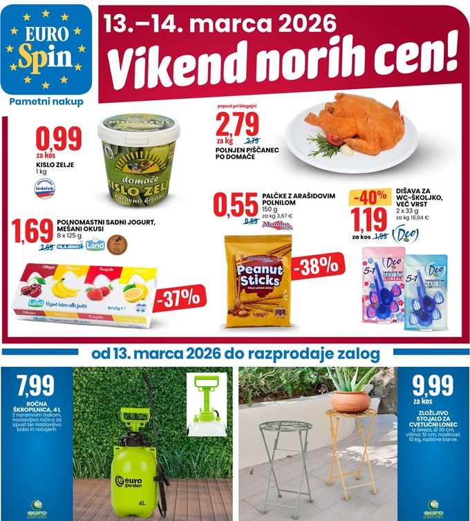 Eurospin vikend norih cen