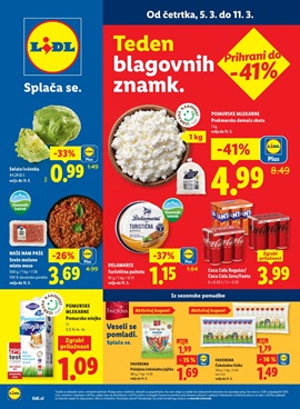 Lidl katalog živila do 11.3.