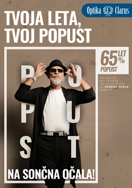 Optika Clarus katalog 65% let popust