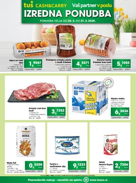 Tuš katalog Cash & Carry izredna ponudba do 27.3.