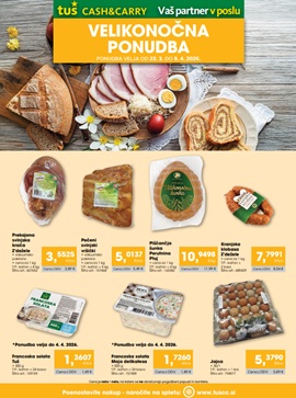 Tuš katalog Cash & Carry velikonočna ponudba do 6.4.