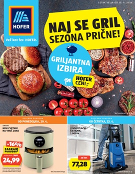 Hofer katalog od 15.4.