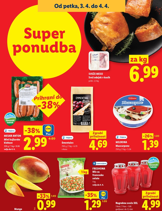 Lidl vikend akcija do 4.4.