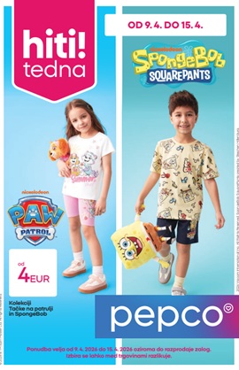 Pepco katalog Tačke na patrulji i Spongebob